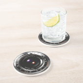 Dessous De Verre En Grès Caméra de cinéma de la vieille école (Côté)