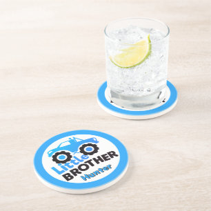 Dessous De Verre En Grès Camion Monstre Petit Frère Nom Personnalisé