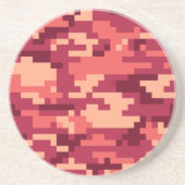 DESSOUS DE VERRE EN GRÈS CAMO NUMÉRIQUE DÉSERT MARTIAN / CAMOUFLAGE (Devant)