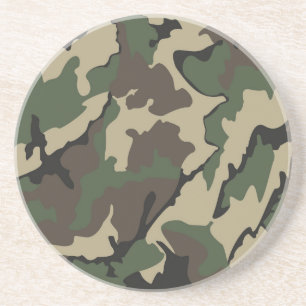 Dessous De Verre En Grès Camo, Sandstone Boire des grillades
