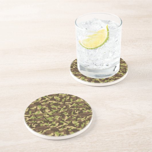 Dessous De Verre En Grès Camouflage en cascade   (Côté)