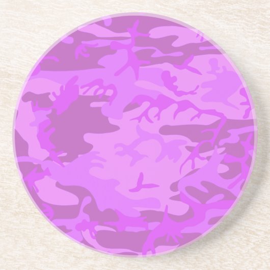 Dessous De Verre En Grès Camouflage violet clair (Devant)