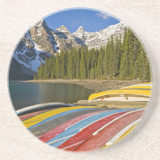 Dessous De Verre En Grès Canada, Alberta, Parc national de Banff, Moraine (Devant)