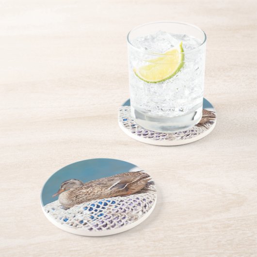 Dessous De Verre En Grès Canard de repos (Côté)