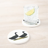 Dessous De Verre En Grès Canards : Cayugas noirs (Côté)