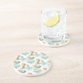 Dessous De Verre En Grès Canards Jaunes Bleus Mignons (Côté)