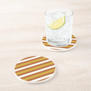 Dessous De Verre En Grès Candy Corn Stripes