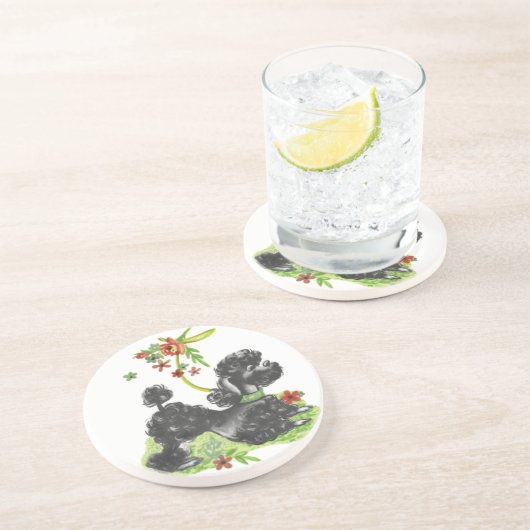 Dessous De Verre En Grès caniche (Côté)