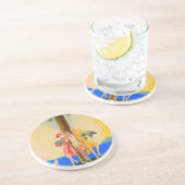 Dessous De Verre En Grès Cannes vintage (Côté)