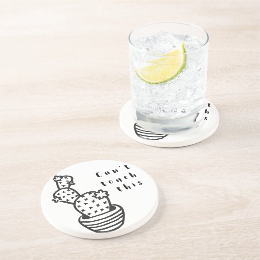 Dessous De Verre En Grès Cant Touch Cactus (Côté)