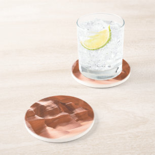 Dessous De Verre En Grès Canyon d'antilope, naturellement Lit