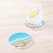 Dessous De Verre En Grès Cape Town Table Mountain Beach Vue sur l'océan (Côté)