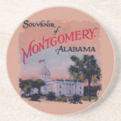 Dessous De Verre En Grès Capitole d'État de l'Alabama (Devant)