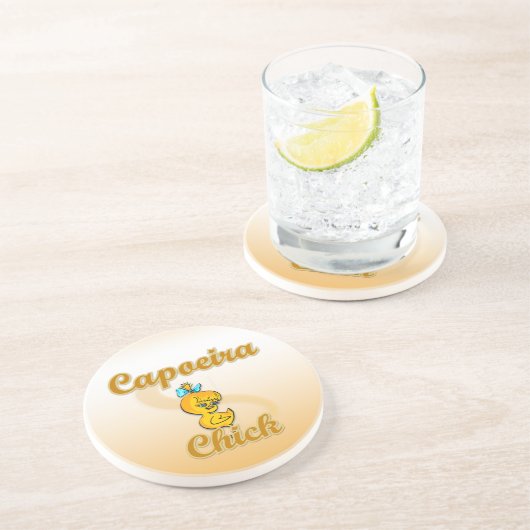 Dessous De Verre En Grès Capoeira Chick (Côté)