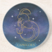 Dessous De Verre En Grès Capricorne signe Zodiac Constellation décorative (Devant)