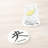 Dessous De Verre En Grès Caractère de kanji pour centré (Côté)