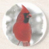 Dessous De Verre En Grès Cardinal (Devant)