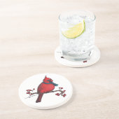 Dessous De Verre En Grès Cardinal de Noël (Côté)