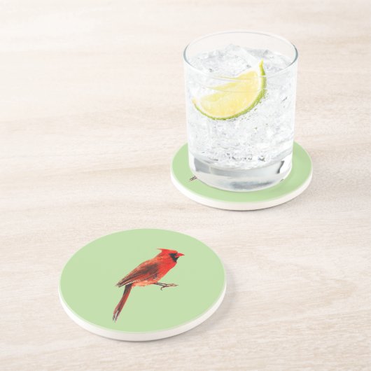 Dessous De Verre En Grès Cardinal(s) (Côté)