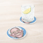 Dessous De Verre En Grès Caricature de Bernie Sanders (Côté)