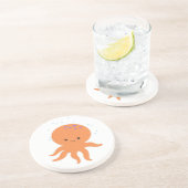 Dessous De Verre En Grès Caricature de la pieuvre (Côté)