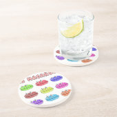 Dessous De Verre En Grès Caricature des Macarons (Côté)