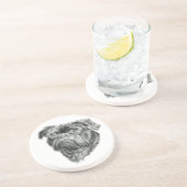 Dessous De Verre En Grès Carlin (Côté)