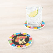 Dessous De Verre En Grès Carlin Fiesta (Côté)