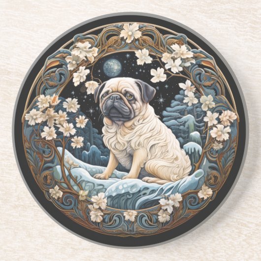 Dessous De Verre En Grès Carlin respectueux (Devant)