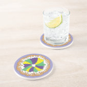 Dessous De Verre En Grès Carnaval King Cake New Orleans NOLA Mardi Gras (Côté)