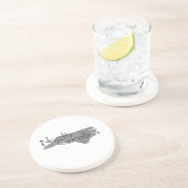 Dessous De Verre En Grès Caroline du Nord (Côté)