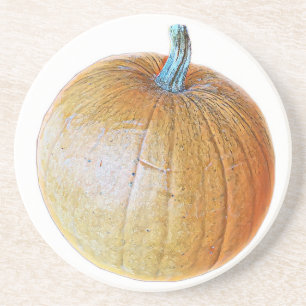 Dessous De Verre En Grès Carreau citrouille