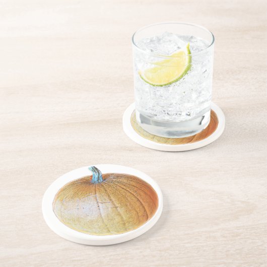 Dessous De Verre En Grès Carreau citrouille (Côté)