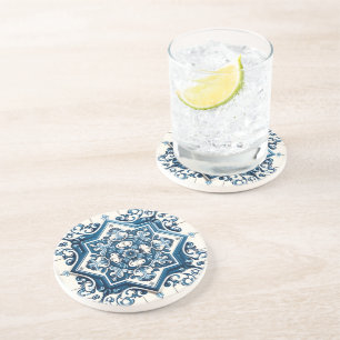 Dessous De Verre En Grès Carrelage méditerranéen, Portugais, Azulejo, Majol