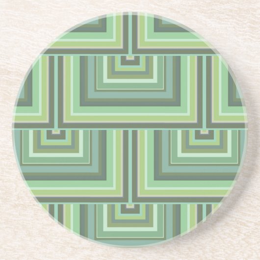 Dessous De Verre En Grès Carrés écailles vert olive motif (Devant)