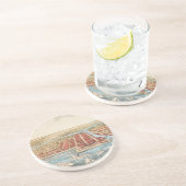 Dessous De Verre En Grès CARTE : CHICAGO, c1857 (Côté)