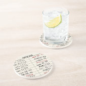 Dessous De Verre En Grès Carte de bibliothèque rétro (Côté)