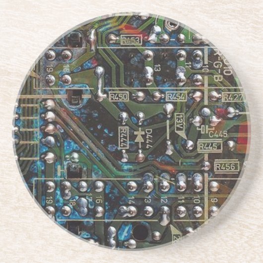 Dessous De Verre En Grès Carte de circuit (Devant)
