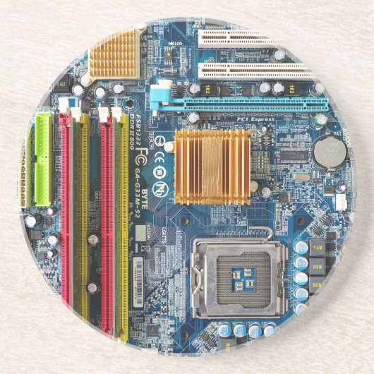 Dessous De Verre En Grès Carte de circuit (Devant)