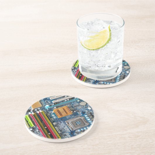 Dessous De Verre En Grès Carte de circuit (Côté)