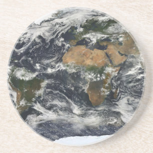 Dessous De Verre En Grès Carte de la terre