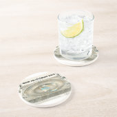 Dessous De Verre En Grès Carte de la Terre plate (Côté)