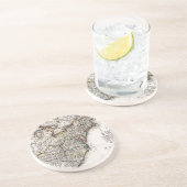 DESSOUS DE VERRE EN GRÈS CARTE DE L'AMÉRIQUE, 1809 (Côté)