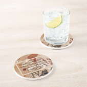 Dessous De Verre En Grès carte de mercîment (Côté)