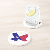 Dessous De Verre En Grès Carte du drapeau du Texas (Côté)