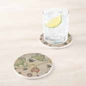 Dessous De Verre En Grès Carte du monde (Côté)