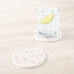 Dessous De Verre En Grès Carte du monde rose