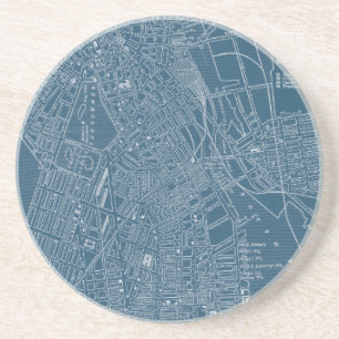 Dessous De Verre En Grès Carte graphique de Boston