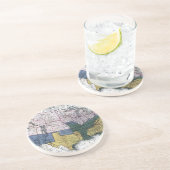 DESSOUS DE VERRE EN GRÈS CARTE : GUERRE CIVILE, 1864 (Côté)