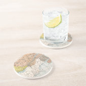 DESSOUS DE VERRE EN GRÈS CARTE : LE CANADA ORIENTAL (Côté)